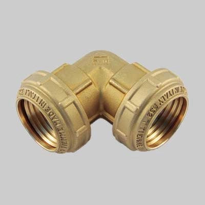 RACCORDO CURVO DOPPIO PN 25 COBRARING  25 x 25     TIEMME