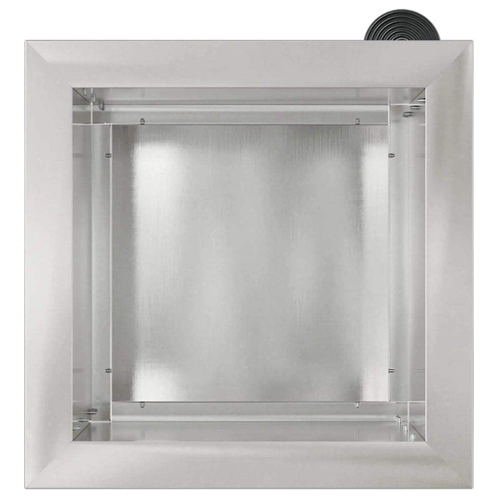 Fioriera da giardino con LED Argento 30 x 30 x 30 cm 8008064