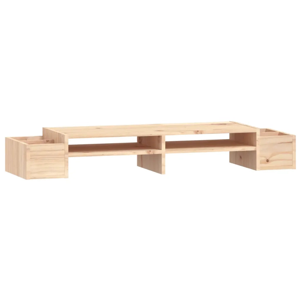 Supporto per Monitor 100x27,5x15cm in Legno Massello di Pinocod mxl 80835