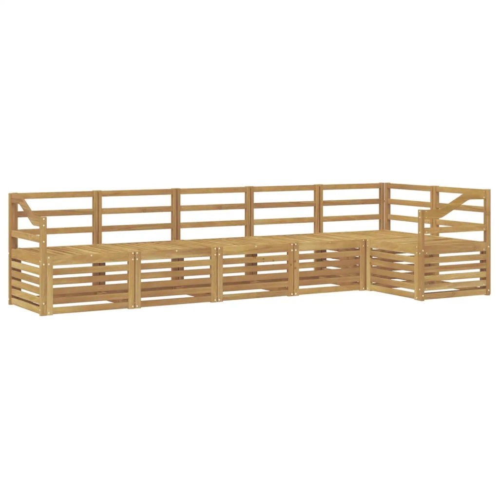 Set di divani da esterno 6 pcs Bianco 304 x 126,5 x 73 cm 3391929