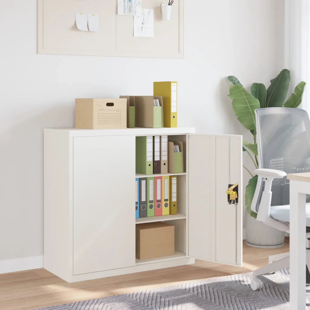 Armadio Classificatore Bianco 90x40x90 cm in Acciaio CFW2896451