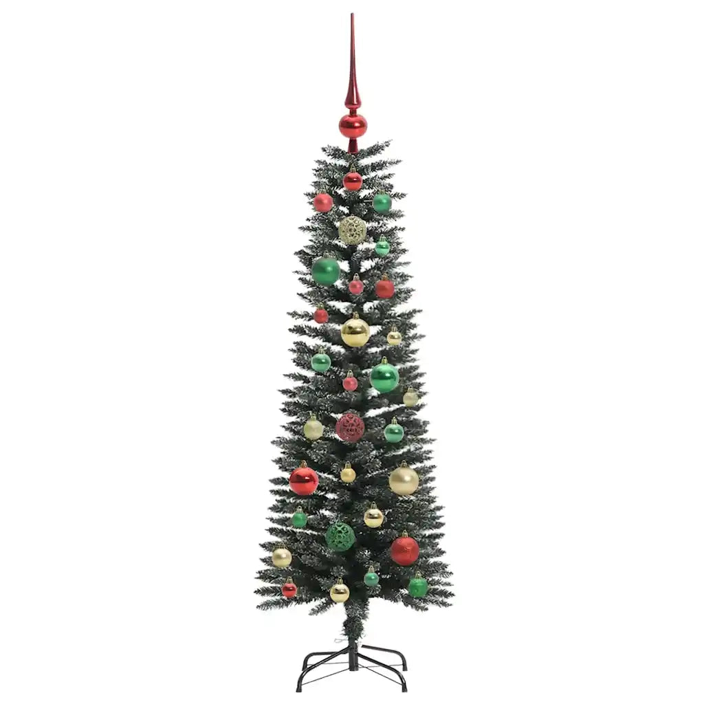 Albero di Natale Artificiale-Albero Natalizio con 150 LED Verde 120 cm 411815