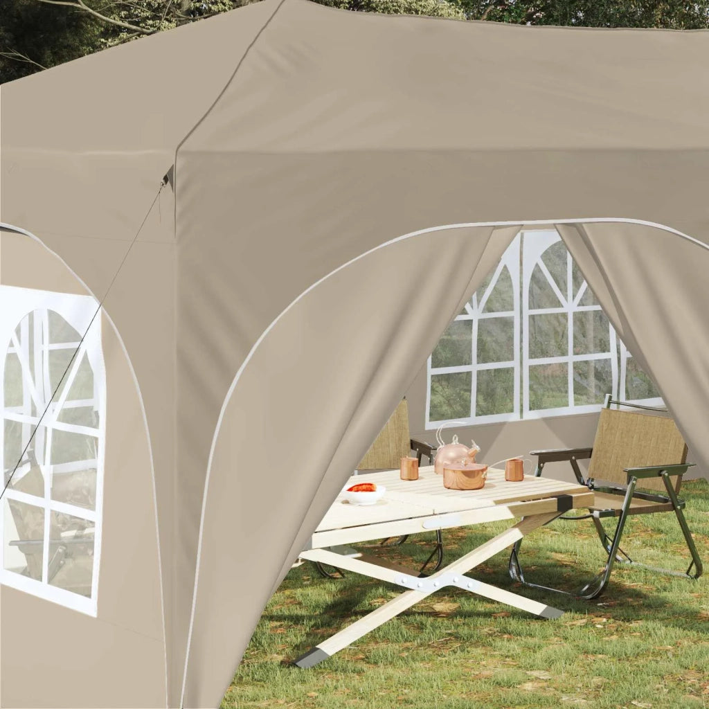 Tenda per feste a pop-up 575 x 288 x 245 cm Crema