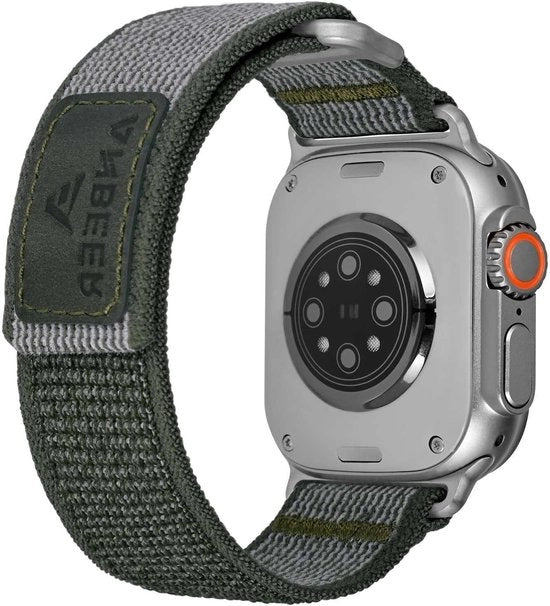 Cinturino sport premium in nylon per orologio Apple - Trail Loop - Regolabile - Compatibile con Apple Watch Series - Nero - Uomo e Donna - 42 mm/44 mm/45 mm/49 mm