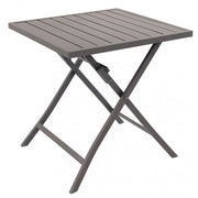 Tavolo Alabama 70x70x73 h cm in Alluminio Taupe