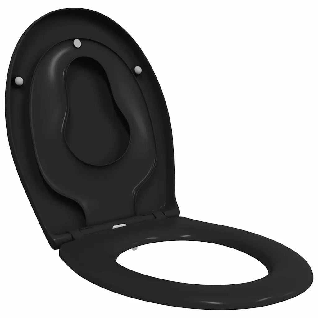 Sedile del WC Nero 47 x 37 x 4 cm Duroplast 42002352