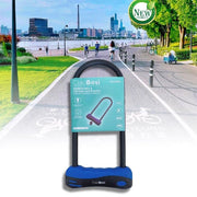 Trade Shop - Lucchetto Catena Catenaccio Acciaio Forma U Per Bici Bicicletta Moto Mtb Cx-9548 -