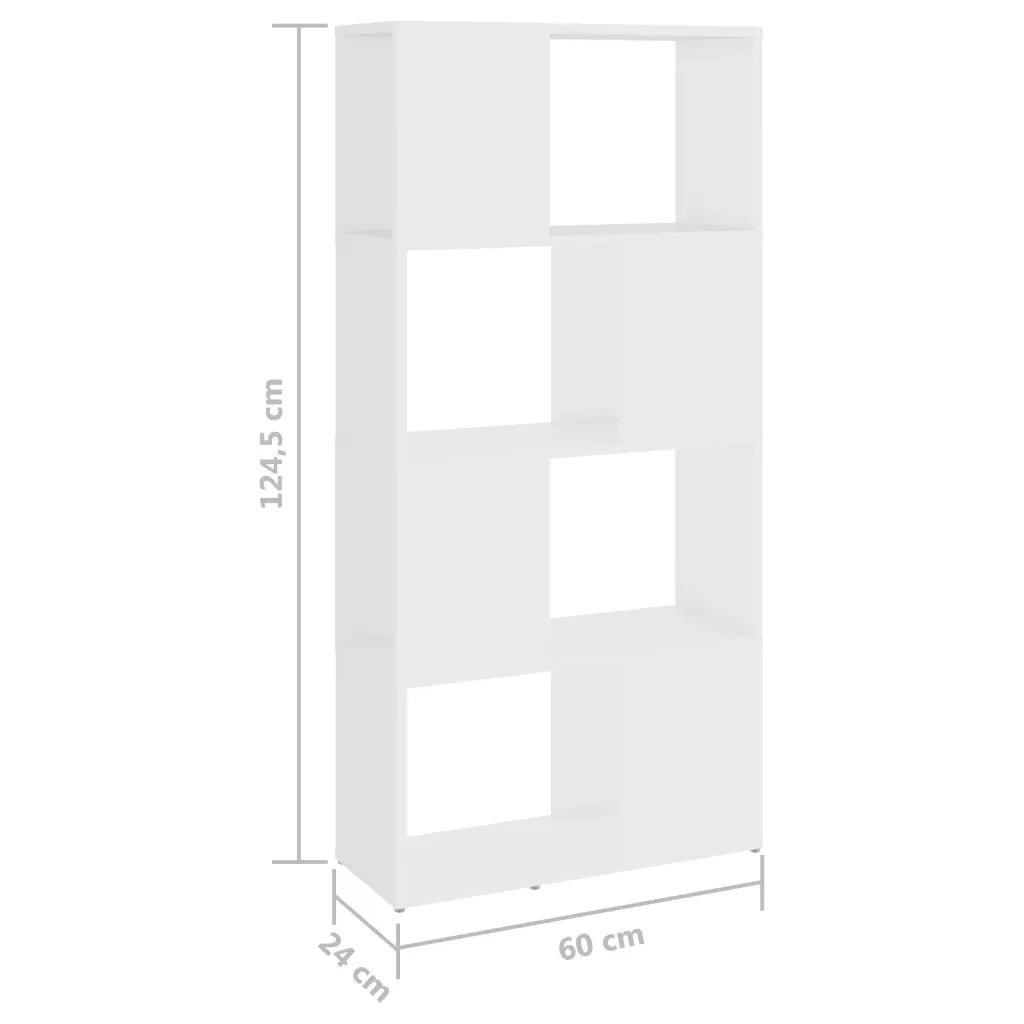 Libreria/Divisorio Bianco 60x24x124,5 cm in Truciolato 809080