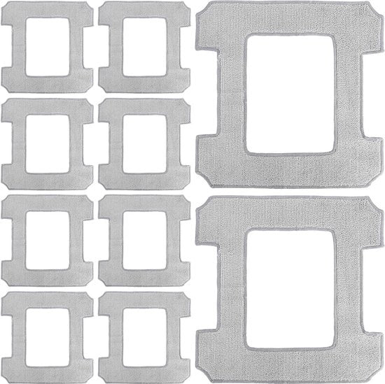 Set di 10 Pannelli di Pulizia Microfibra per Robot di Pulizia delle Finestre