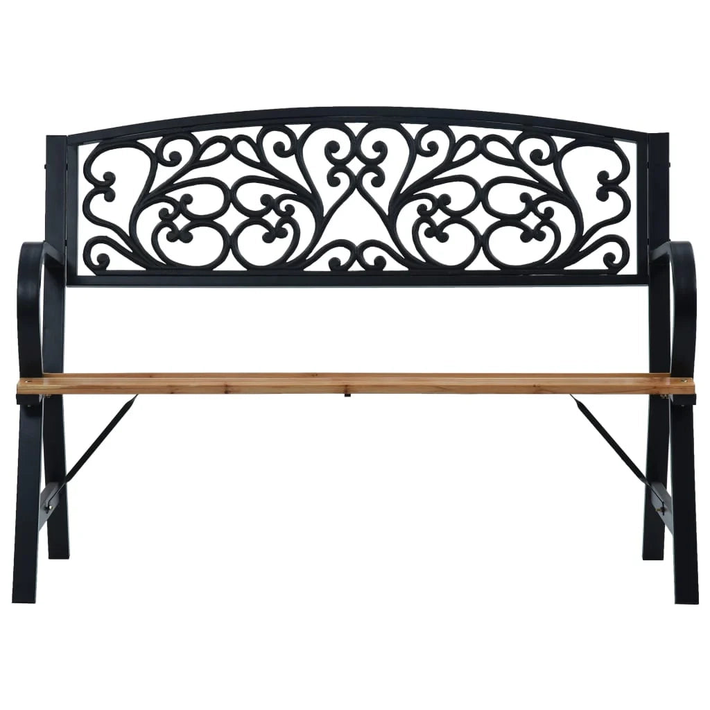 Panca da giardino mobili da esterno terrazza 120 x 56 x 87 cm legno 02_0011192