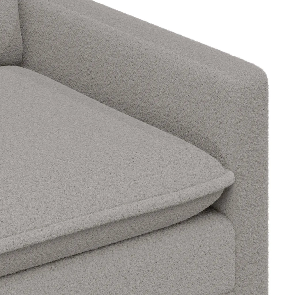Divano Grigio Chiaro 156 x 81 x 87,5 cm Tessuto