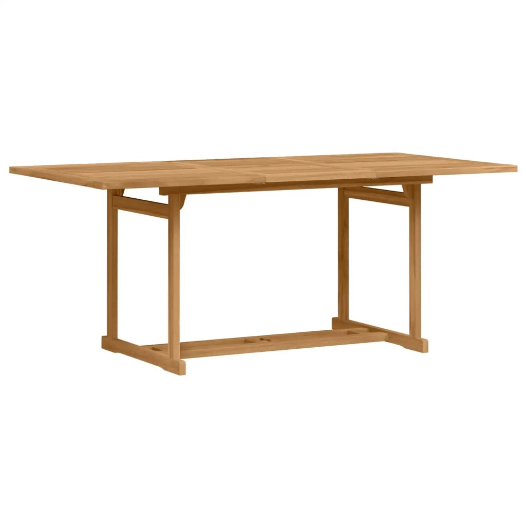 Set da Pranzo per Giardino 7 pcs Marrone Legno di teak solido
