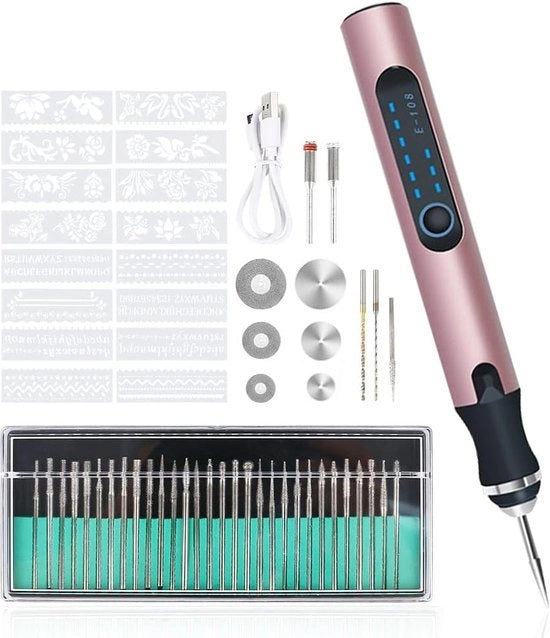 Kit di graveatura portatile - Graveatore portatile - - Set di graveatura - Graveatura a batteria - Graveatura USB - Kit di graveatura DIY - Graveatura a mano