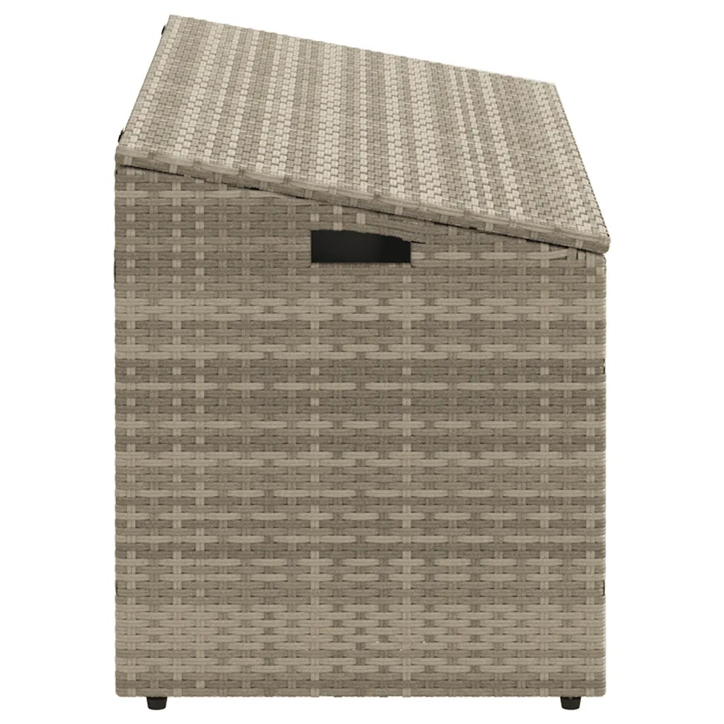 Baule da Giardino Grigio Chiaro 110x50x58 cm in Polyrattan CFW8205011