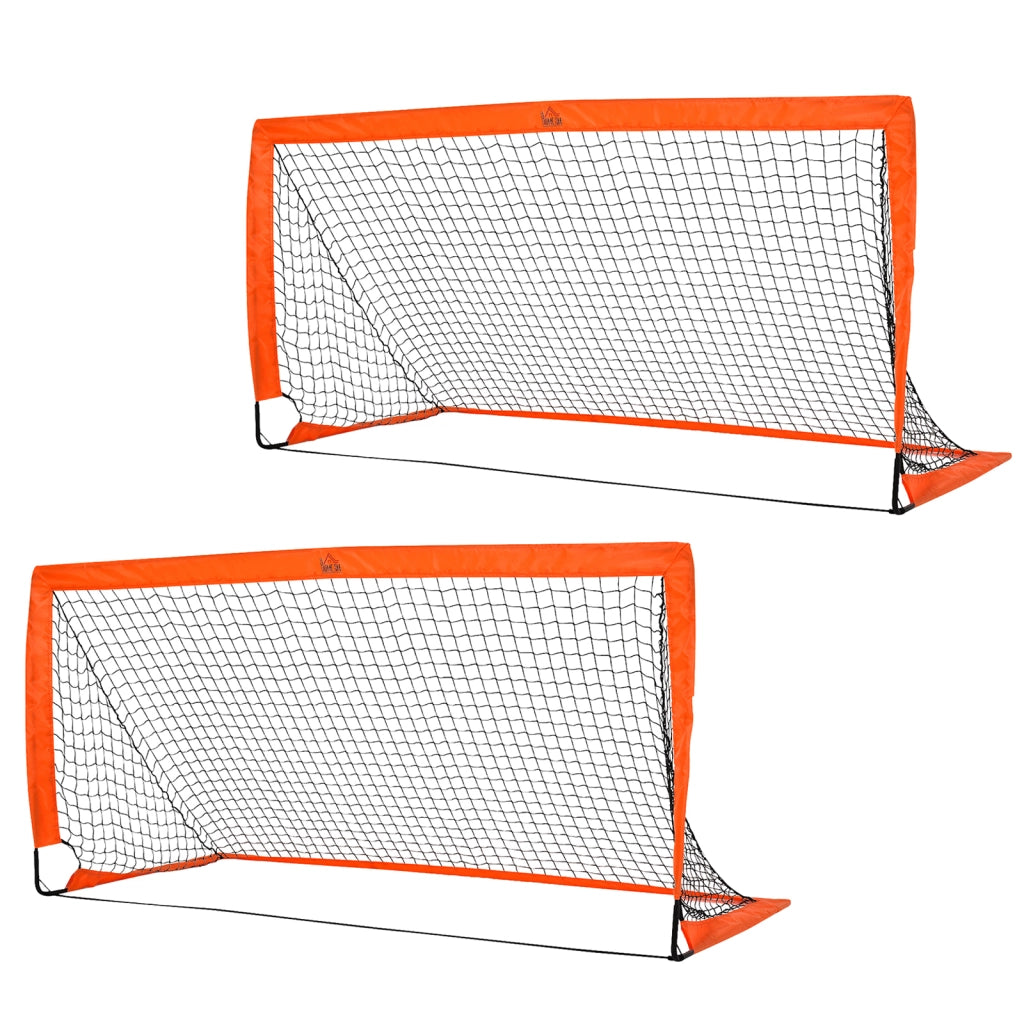 Porta da Calcio Set ¨C zephmum ¨C Arancione 183x90x90 cm