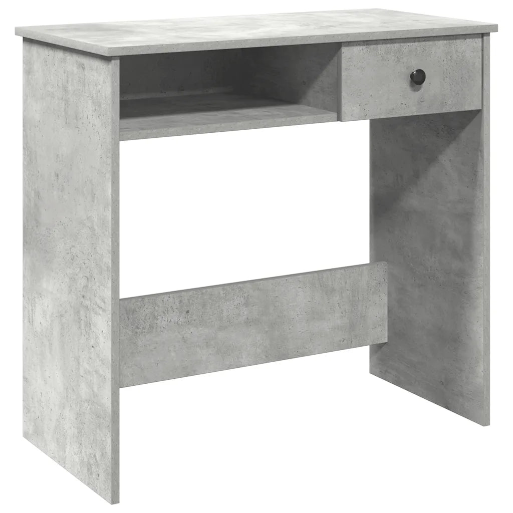 Scrivania Grigio Cemento 80x40x75 cm in Legno Multistrato 860475