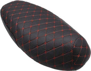 Copertura per Sedile Pieno di Piuma in Pelle, Protezione per Pad con Cerniera, Copertura Acqua-Resistente per Moto, Impermeabile e Resistente ai Raggi UV, Nero.