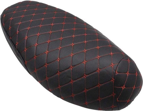 Copertura per Sedile Pieno di Piuma in Pelle, Protezione per Pad con Cerniera, Copertura Acqua-Resistente per Moto, Impermeabile e Resistente ai Raggi UV, Nero.