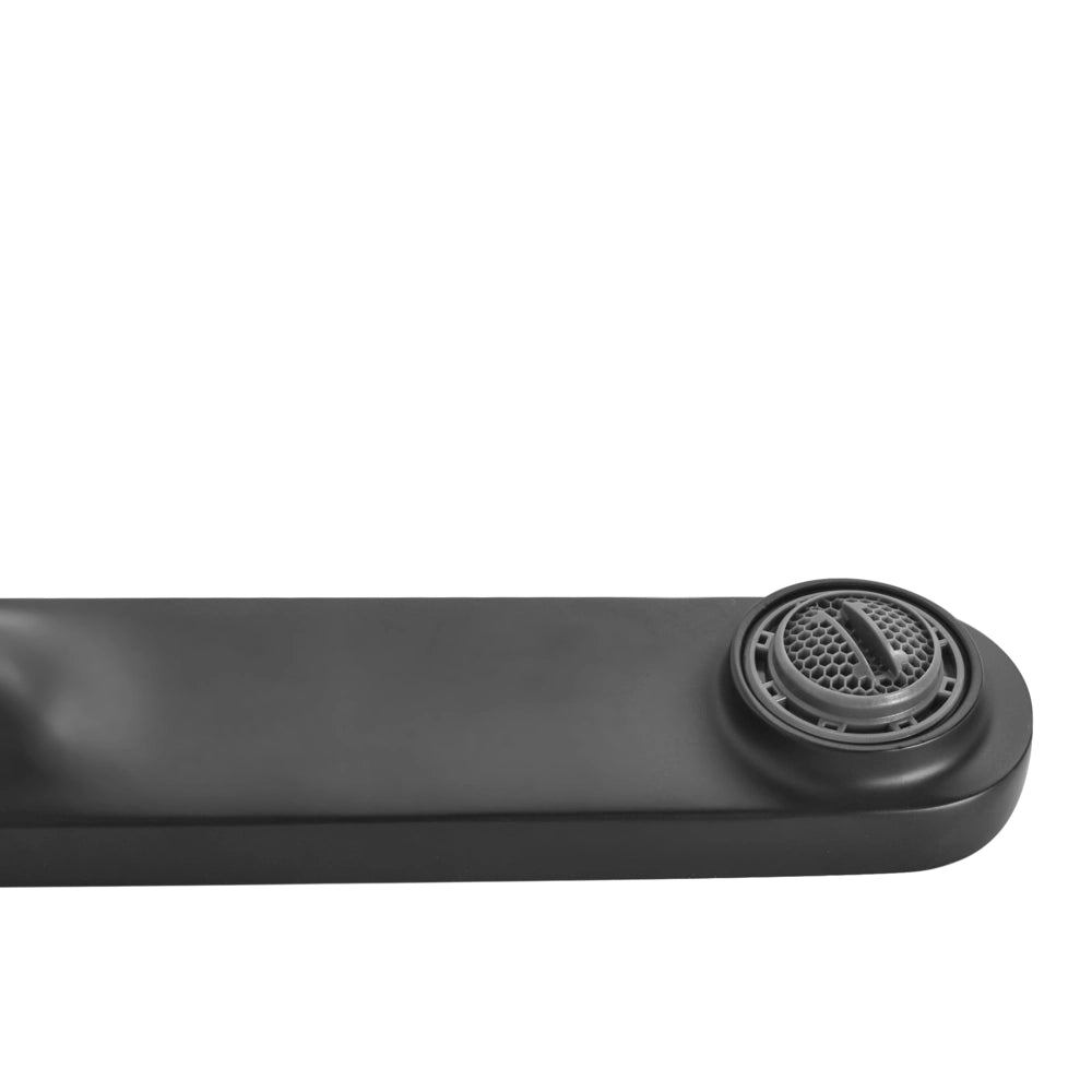 Rubinetto miscelatore per lavabo a parete in ottone nero monocomando bagno stile moderno