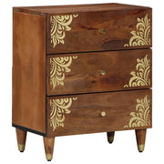 Armadio da Notte con cassetto Marrone miele 50 x 33 x 62 cm 4018745