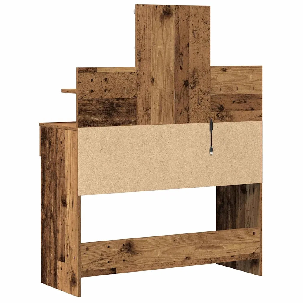 Toeletta | Tavolo da Trucco con cassetto Legno vecchio 100 x 40 x 130 cm