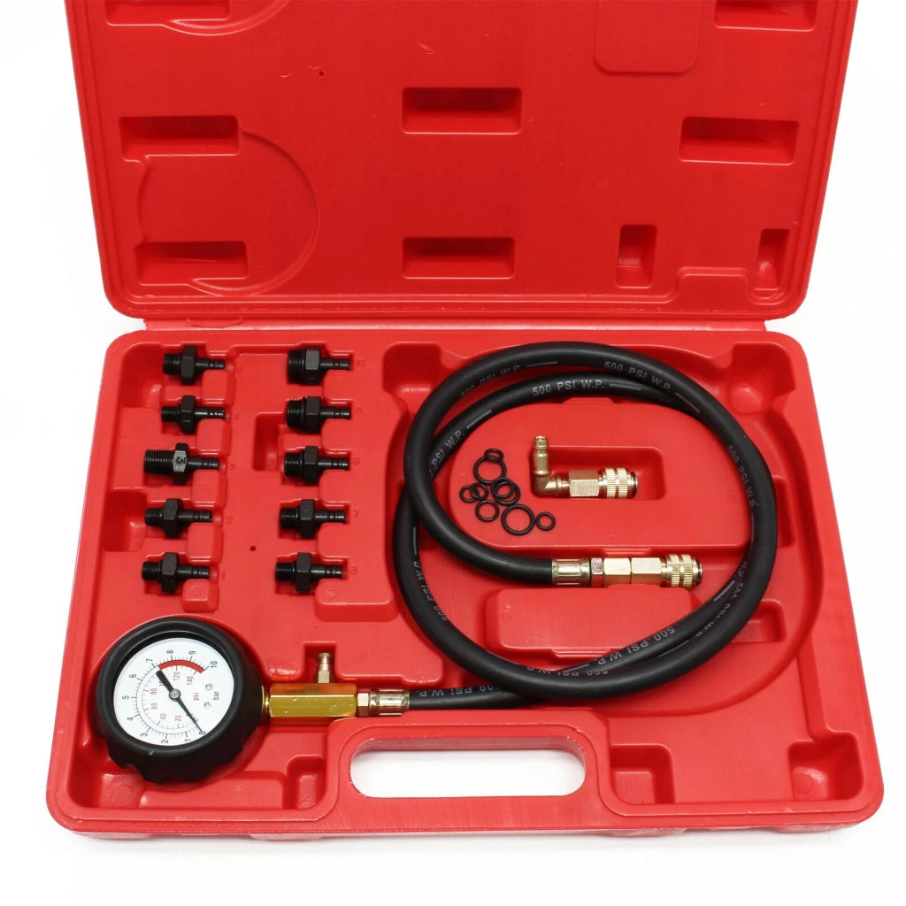 Kit di prova della pressione dell'olio per veicoli set da 12 pezzi manometro della pressione dell'olio 16_0002631