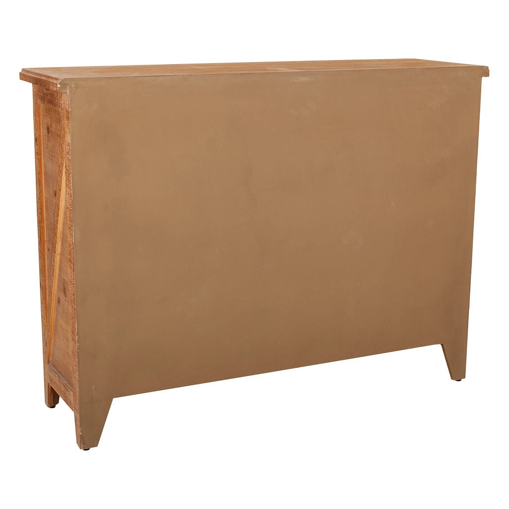 Credenza in legno con 3 cassetti e 2 porte 120x36x90h cm