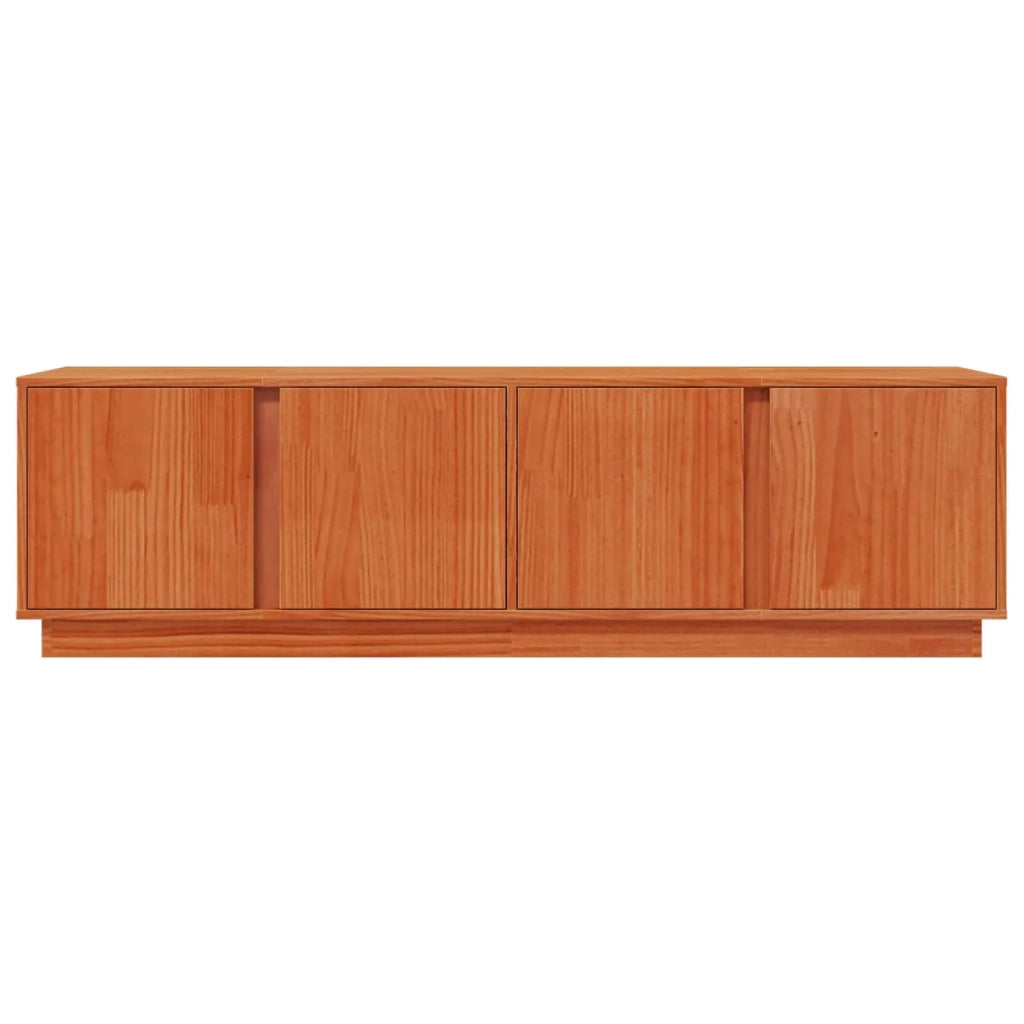 Mobile TV Marrone Cera 140 x 40 x 40 cm Legno di pino massiccio 870000