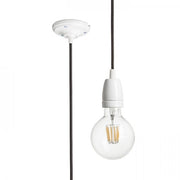 Cavo FABIO per portalampada da soffitto serie a sospensione nero porcellana 230V E27 42W