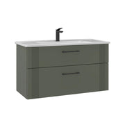 Mobile lavabo "Bari 100 v2" - 100 x 45 x 55 cm - Verde opaco