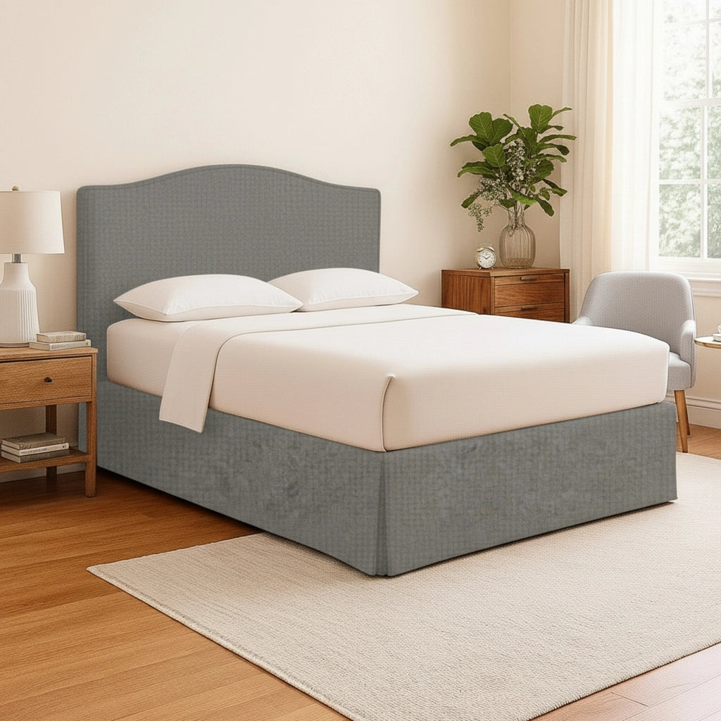 Runcorn, Letto Piazza e Mezza Sfoderabile Made in Italy, Grigio Cenere