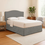 Runcorn, Letto Piazza e Mezza Sfoderabile Made in Italy, Grigio Cenere