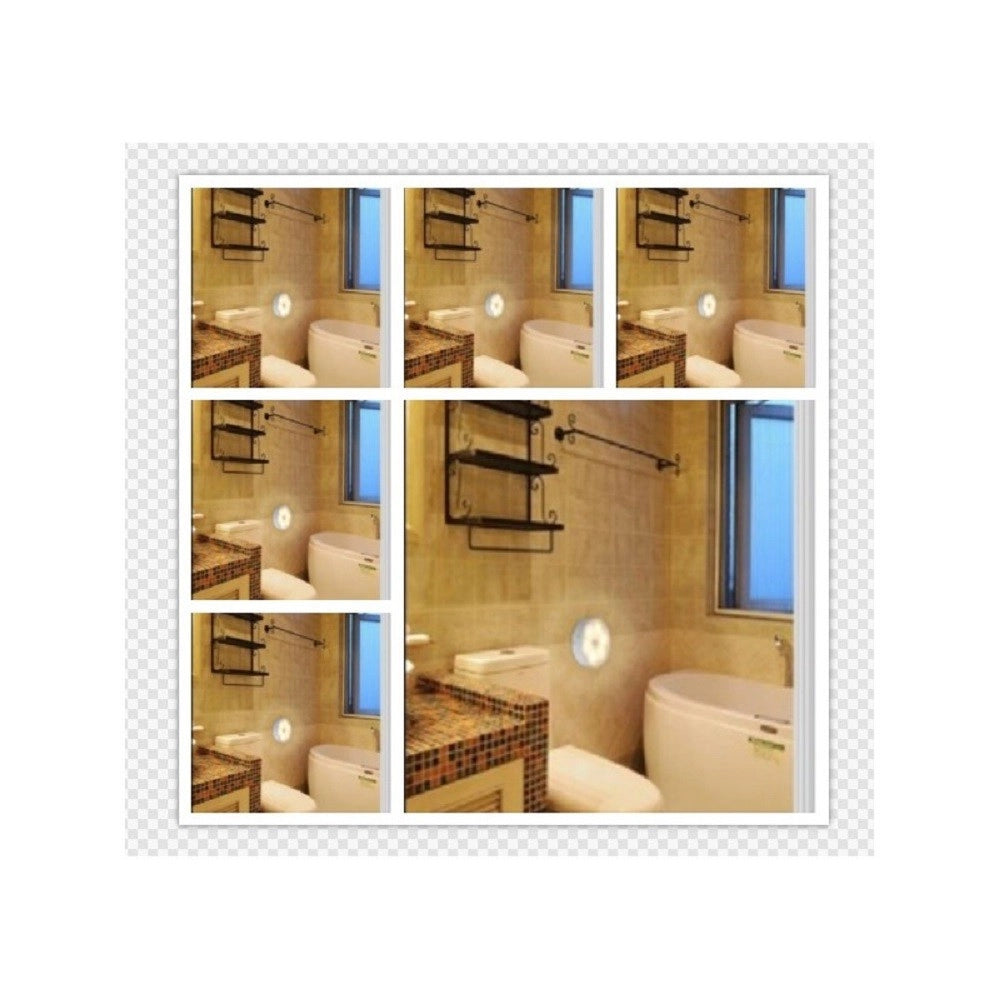 Trade Shop - Lampada 6 Led 6 W Sensore Crepuscolare Luce Ricaricabile Usb Luce 6500k 4000k -
