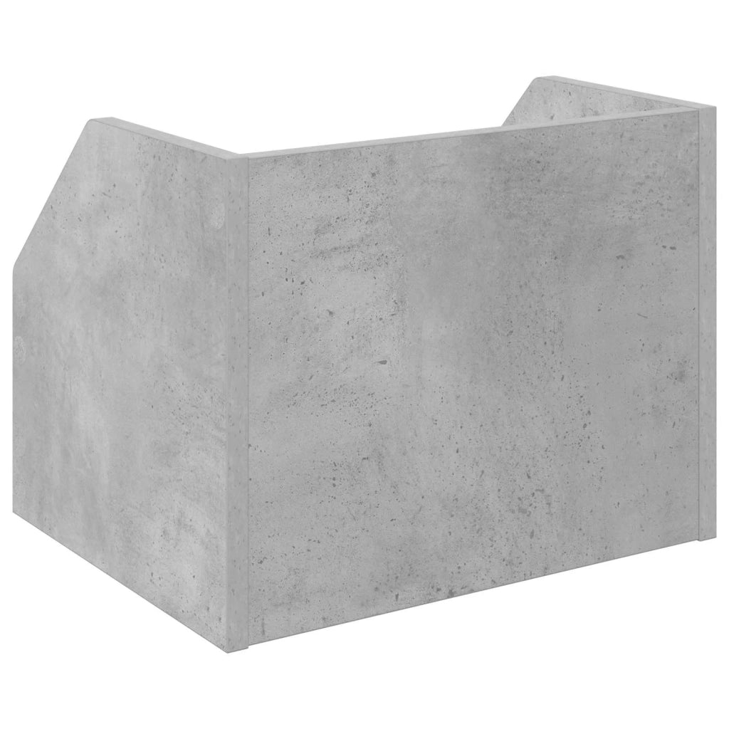 Scatola per album in vinile 2 pz Grigio Cemento 38 x 30 x 29 cm 8012817