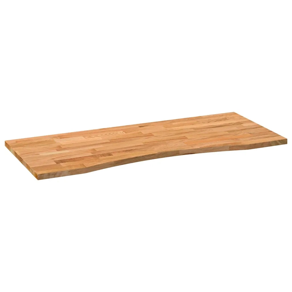 Dessus de bureau marron clair bois chêne massif rectangulaire