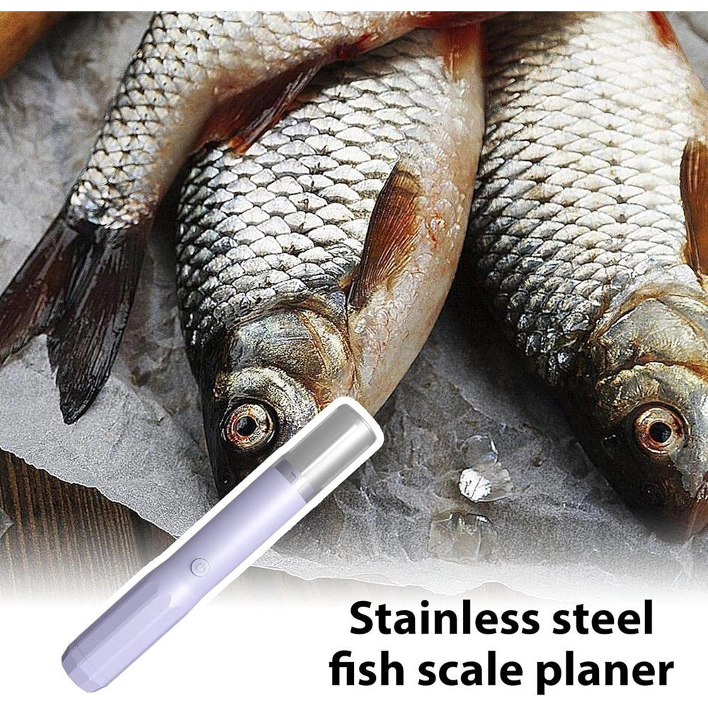 Trade Shop - Raschietto Disincrostante Elettrico Per Squame Pesce Strumento Per Raschiare Portatile -