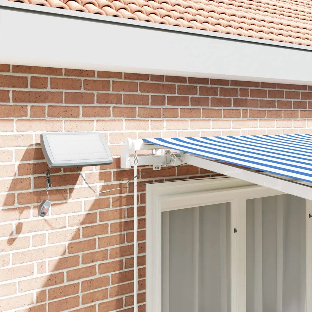 Tenda Retrattile Blu e Bianco 350 x 250 cm 3081614