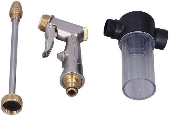 Pompa ad alta pressione per giardino - Bocchette regolabili - Ideale per pulizia - Efficiente - Manutenzione giardino - Irrigazione e pulizia - Adatto per...