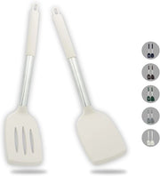Set di 2 spatole in silicone - resistente al calore - khaki - BPA libero