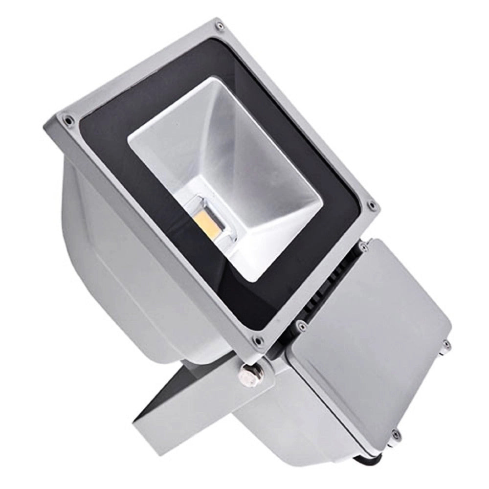Trade Shop - Faro Faretto A Led Ultra Slim A Luce Calda Fredda Rgb Da Per Esterno Ip65 220v - -bianco Caldo-80 Watt -slim    -
