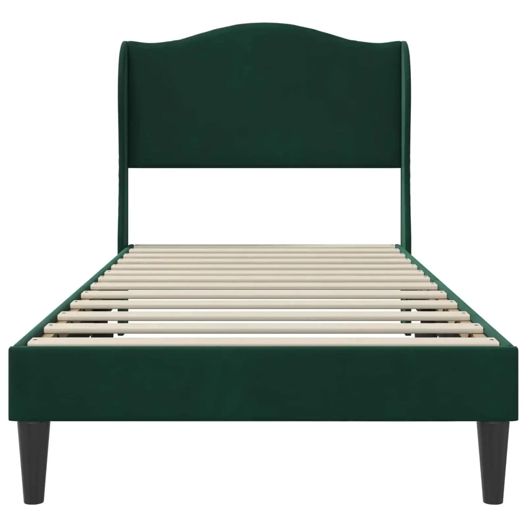 Struttura del letto Verde Scuro 80 x 200 cm Velluto 42027883