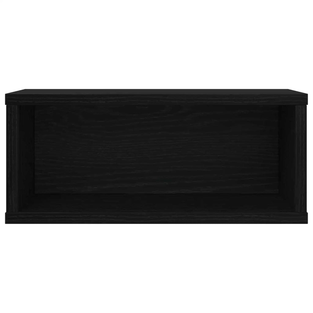 Rack per Stoccaggio CD Rovere Nero 40 x 17 x 17 cm 8012709