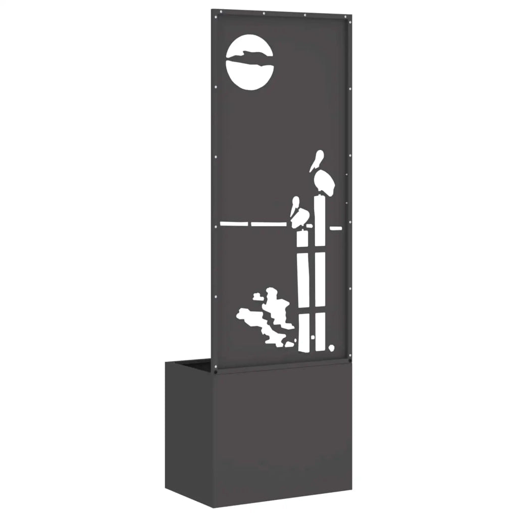 Schermo per privacy in giardino Traforo Nero 50 x 150 cm CFW9411376