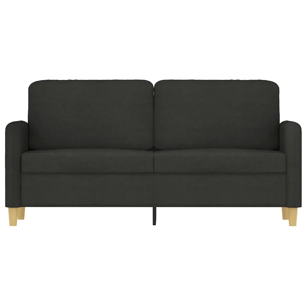 Divano | Divano da soggiorno | Sofa a 2 Posti Nero 120 cm in Tessuto