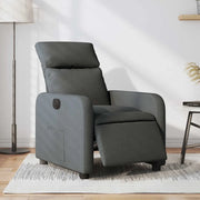 Poltrona Elettrica Reclinabile Grigio Scuro in Tessuto 3206682