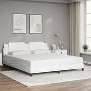 Giroletto senza Materasso Zadar Bianco 180x200 cm in Similpelle