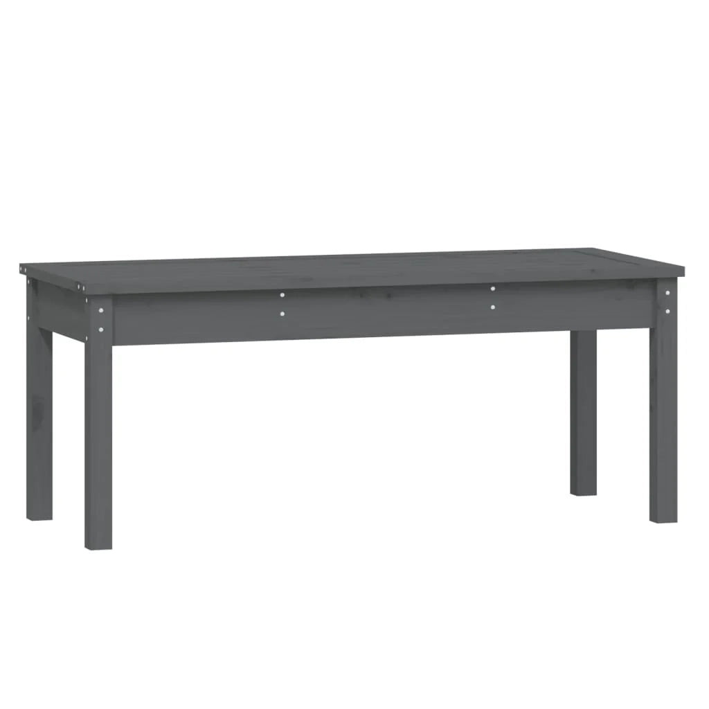 Panca da giardino mobili da esterno per patio terrazza 109 x 44 x 45 cm legno massello di pino grigio 02_0011725