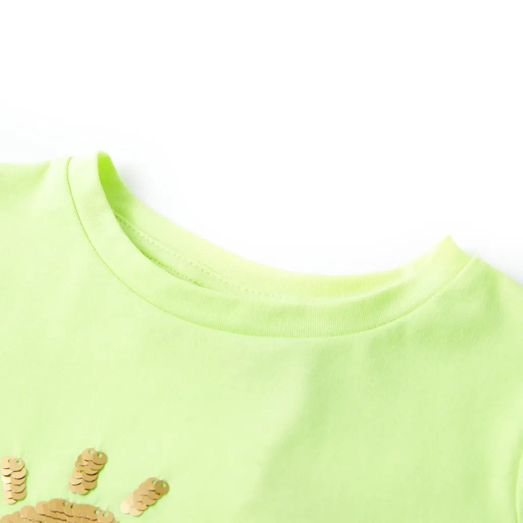 Maglietta per Bambini Giallo Neon 92 11174