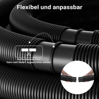 Tubo per piscina nero, 12 m ø 38 mm, sezionabile ogni 1,5 m, galleggiante, in resina 190 g/m Made in EU