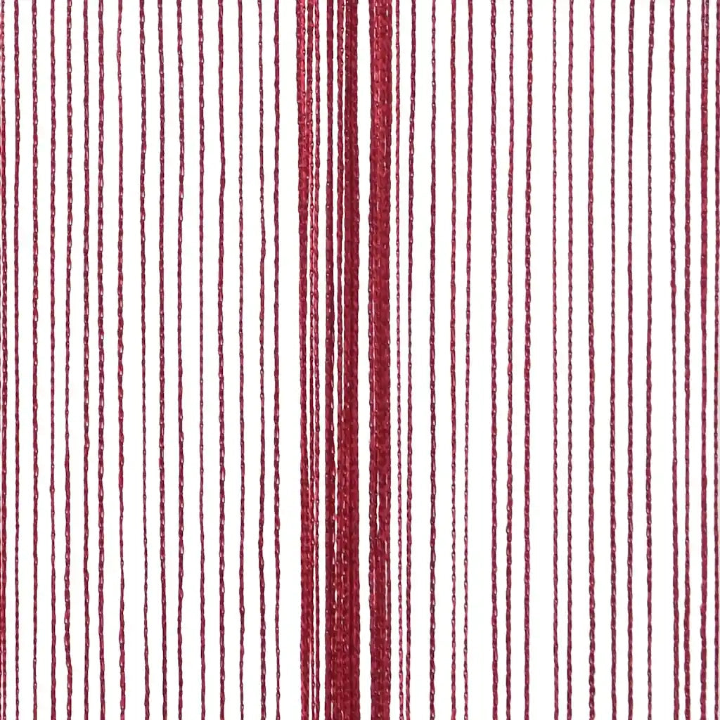 2 Pz Tende a Fili 100x250 cm Rosso Borgogna 132408
